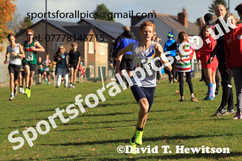 Boys under-15s 2022 Northern Cross Country Relays, Graves Park, Sheffield. Photo: David T. Hewitson/Sports for All Pics